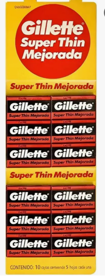 HOJAS GILLETE ROJA X 5