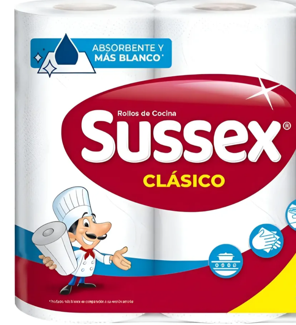 ROLLO DE COCINA SUSSEX ROJO X 3 X 40 