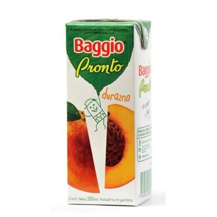 JUGO BAGGIO DURAZNO X 200