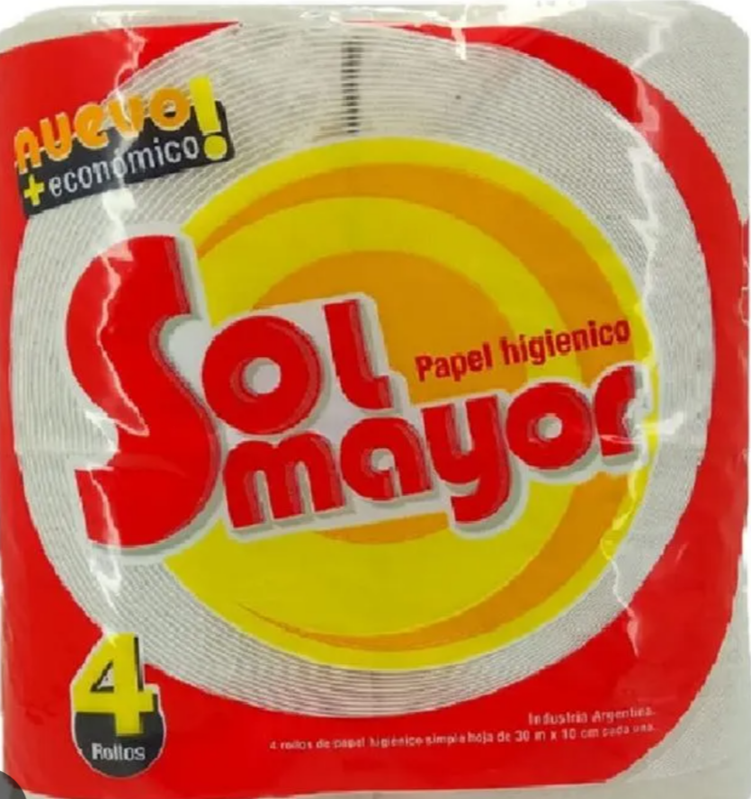 PAPEL HIG SOL MAYOR X 4 X 30 MT