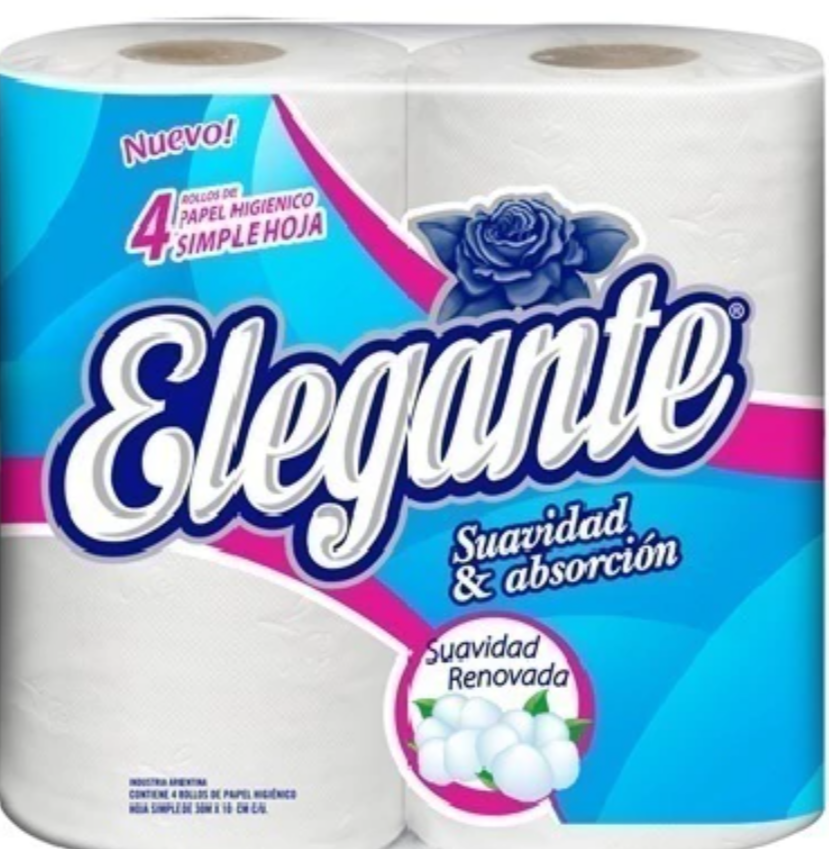 PAPEL HIG ELEGANTE BCO X 4 X 30 MT
