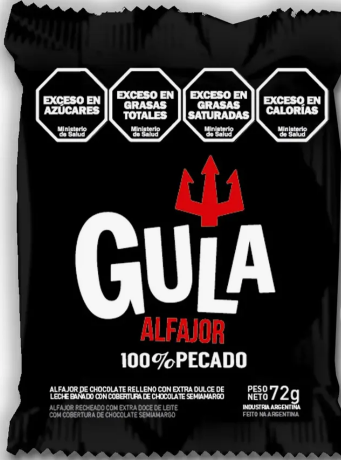 ALFAJOR GULA NEGRO  X 72GR